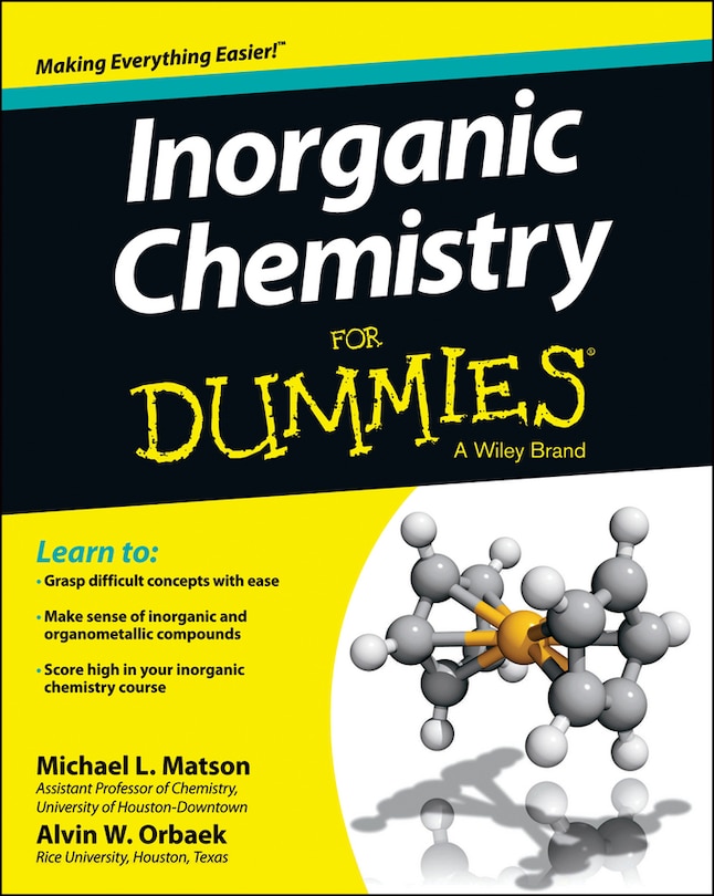 Couverture_Inorganic Chemistry For Dummies