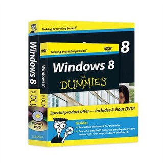 Front cover_Windows 8 For Dummies, Book + DVD Bundle
