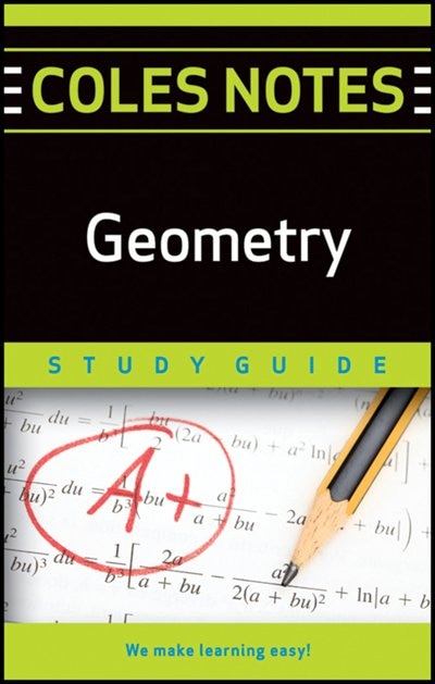 Front cover_Coles Notes Study Guides  Geometry