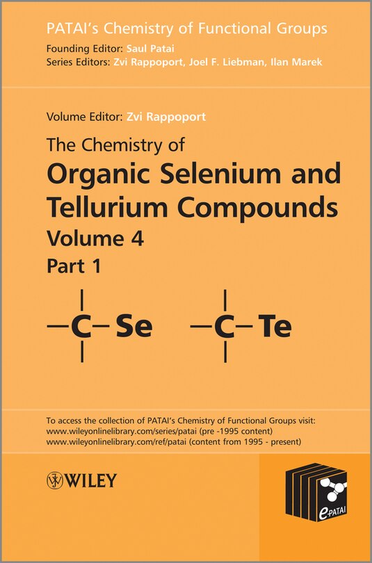 Front cover_The Chemistry of Organic Selenium and Tellurium Compounds, Volume 4, Parts 1 and 2 Set