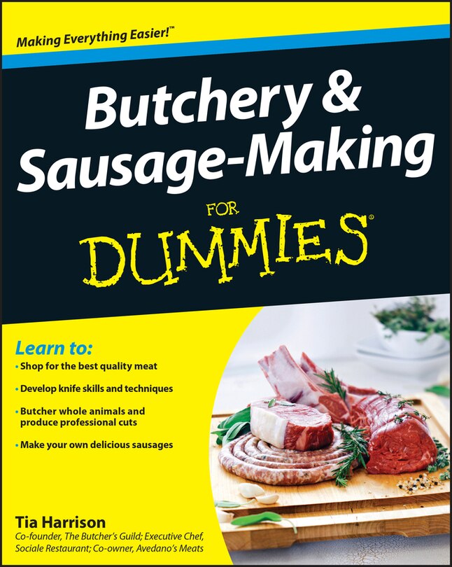 Front cover_Butchery and Sausage-Making For Dummies