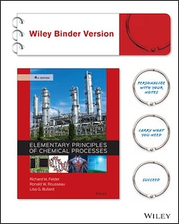 Front cover_Elementary Principles of Chemical Processes, Binder Ready Version