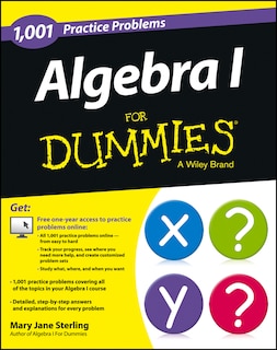 Couverture_Algebra I: 1,001 Practice Problems For Dummies (+ Free Online Practice)