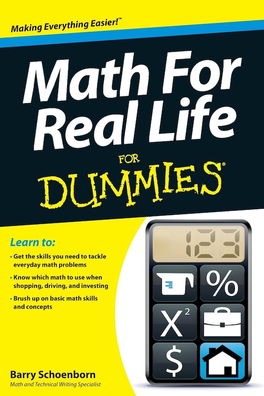 Front cover_Math For Real Life For Dummies