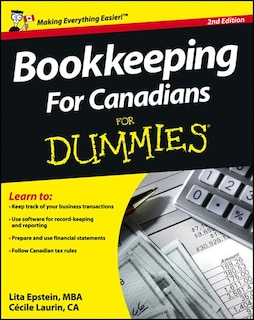 Front cover_Bookkeeping For Canadians For Dummies