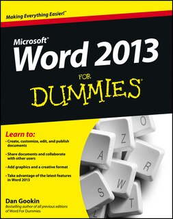 Front cover_Word 2013 For Dummies