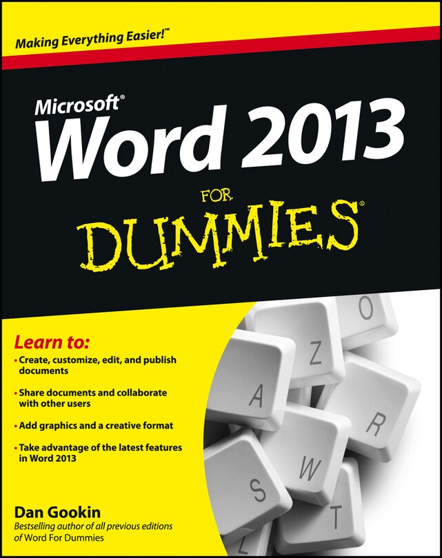 Front cover_Word 2013 For Dummies