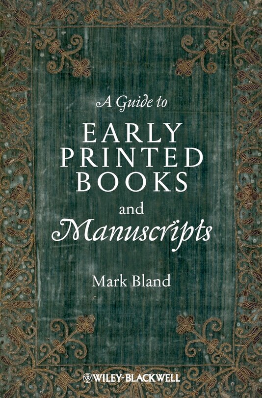 Front cover_A Guide to Early Printed Books and Manuscripts