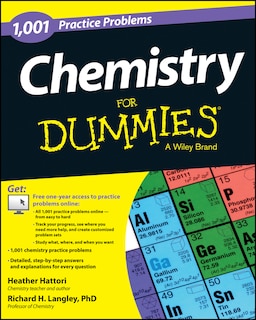 Front cover_Chemistry: 1,001 Practice Problems For Dummies (+ Free Online Practice)