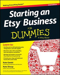 Front cover_Starting an Etsy Business For Dummies