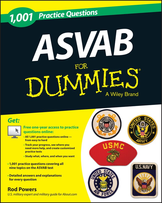 Couverture_1,001 ASVAB Practice Questions For Dummies (+ Free Online Practice)