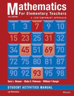Front cover_Mathematics for Elementary Teachers: A Contemporary Approach 10e Student Activity Manual