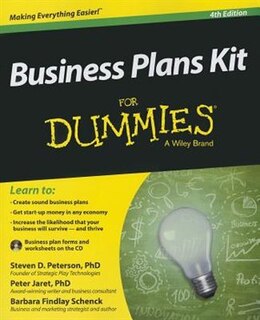 Front cover_Business Plans Kit For Dummies