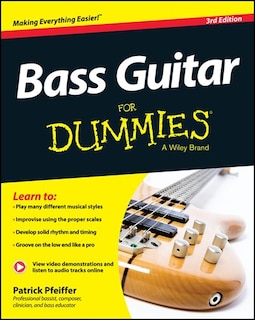 Couverture_Bass Guitar For Dummies, Book + Online Video & Audio Instruction
