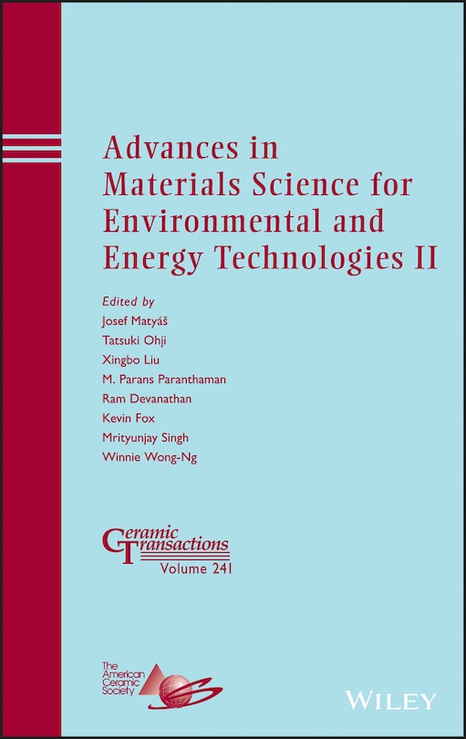 Front cover_Advances in Materials Science for Environmental and Energy Technologies II