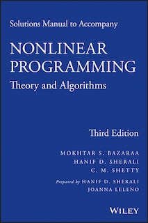 Couverture_Solutions Manual to accompany Nonlinear Programming