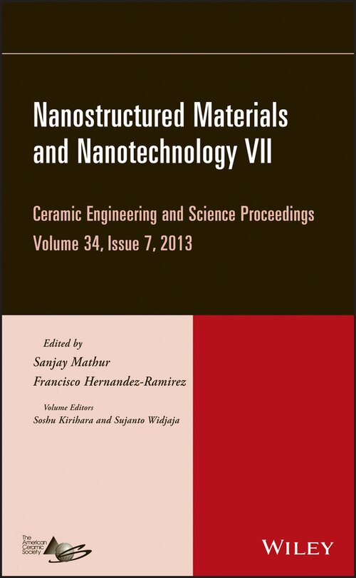 Couverture_Nanostructured Materials and Nanotechnology VII, Volume 34, Issue 7