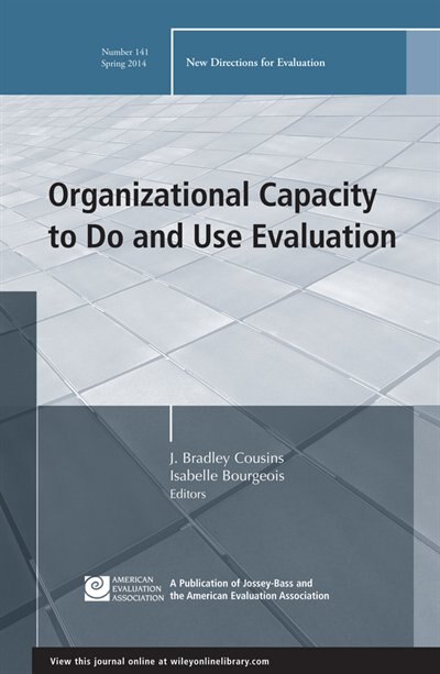 Front cover_Organizational Capacity to Do and Use Evaluation