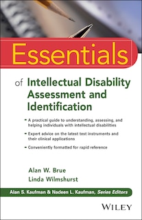 Couverture_Essentials of Intellectual Disability Assessment and Identification