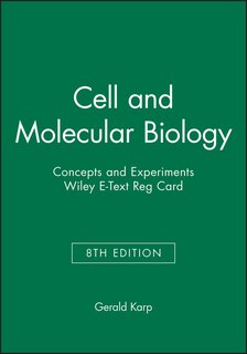 Couverture_Cell and Molecular Biology: Concepts and Experiments, 8e Wiley E-Text Reg Card