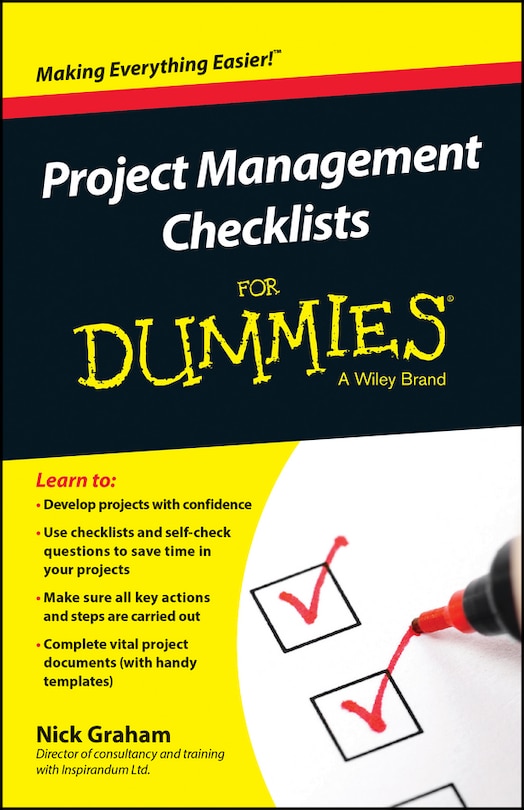 Front cover_Project Management Checklists For Dummies