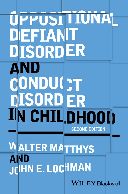 Front cover_Oppositional Defiant Disorder and Conduct Disorder in Childhood