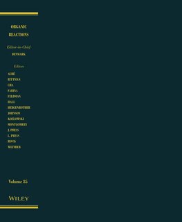 Couverture_Organic Reactions, Volume 85