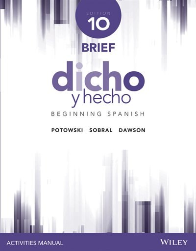 Couverture_Dicho Y Hecho, Activities Manual