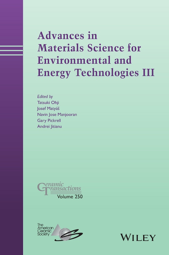 Front cover_Advances in Materials Science for Environmental and Energy Technologies III