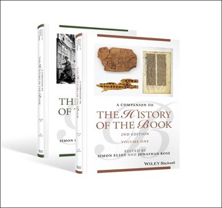 Couverture_Companion to the History of the Book, 2 Volume Set