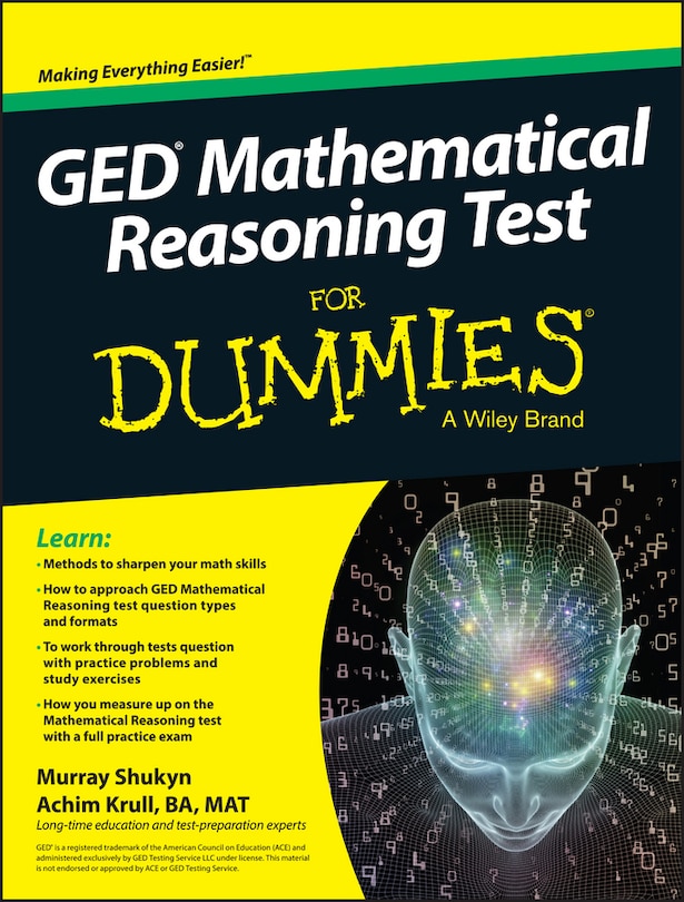 Front cover_GED Mathematical Reasoning Test For Dummies