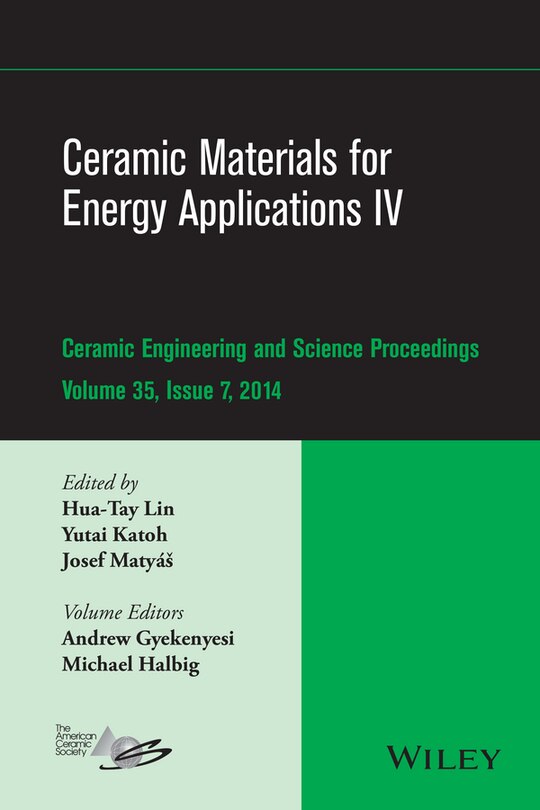 Front cover_Ceramic Materials for Energy Applications IV