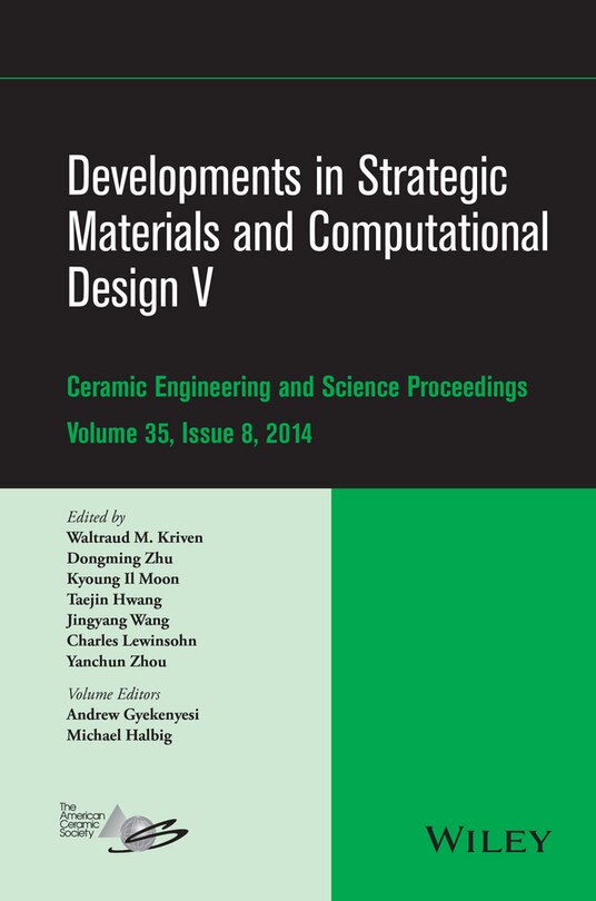 Front cover_Developments in Strategic Materials and Computational Design V