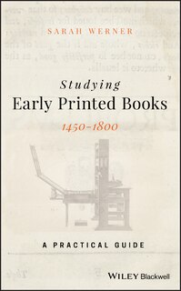 Couverture_Studying Early Printed Books, 1450-1800