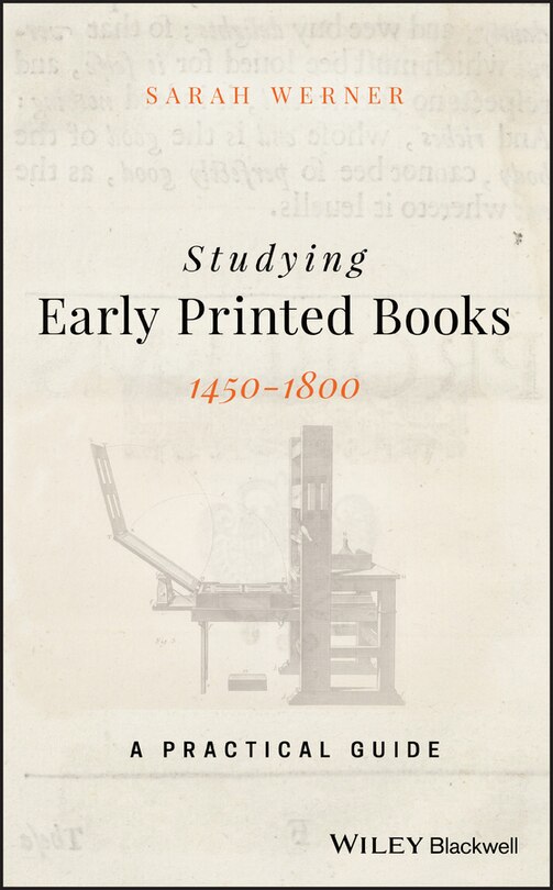 Couverture_Studying Early Printed Books, 1450-1800
