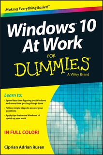 Front cover_Windows 10 At Work For Dummies