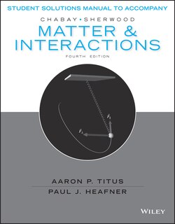 Couverture_Matter and Interactions, Student Solutions Manual