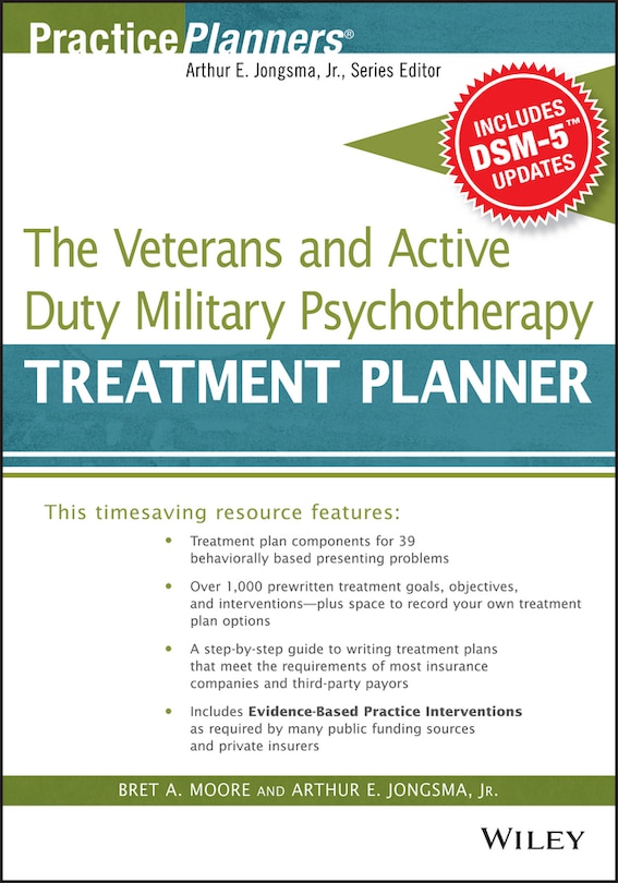 Front cover_The Veterans and Active Duty Military Psychotherapy Treatment Planner, with DSM-5 Updates