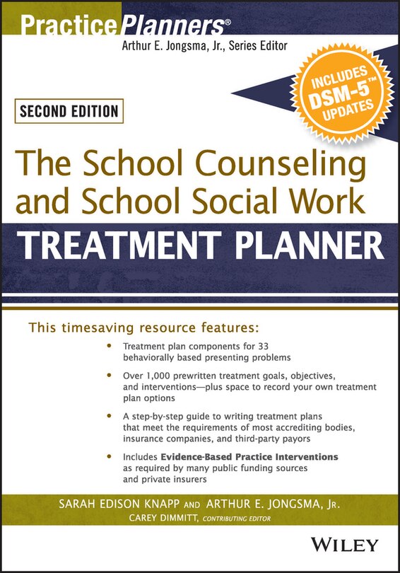 Couverture_The School Counseling and School Social Work Treatment Planner, with DSM-5 Updates, 2nd Edition