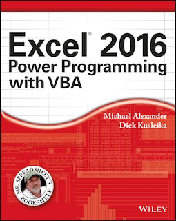 Front cover_Excel 2016 Power Programming with VBA