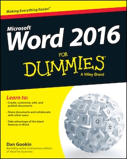 Front cover_Word 2016 For Dummies