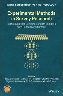 Couverture_Experimental Methods in Survey Research