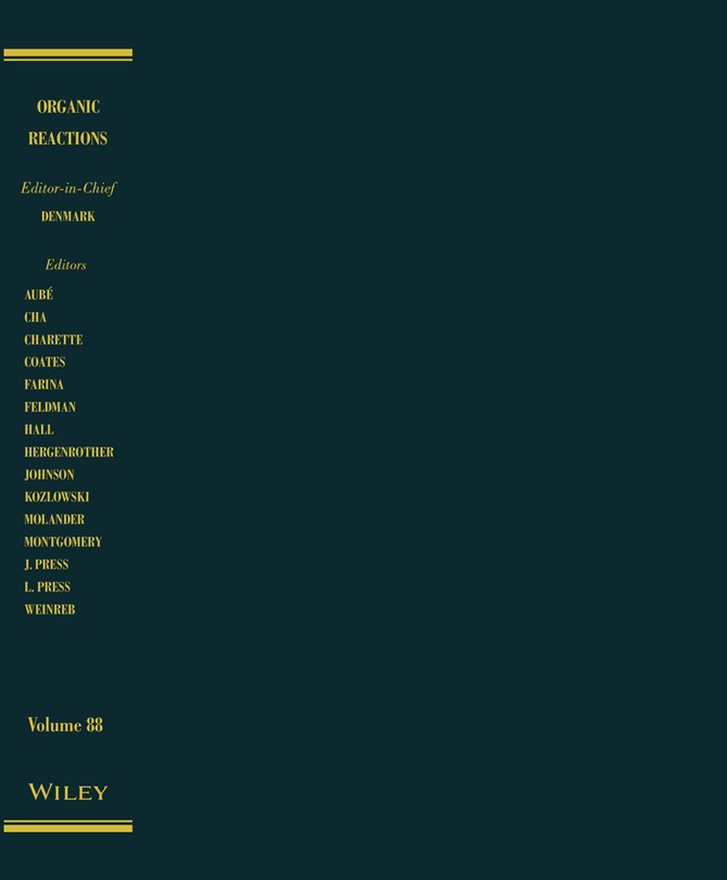 Front cover_Organic Reactions, Volume 88