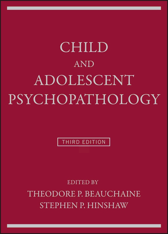 Front cover_Child and Adolescent Psychopathology