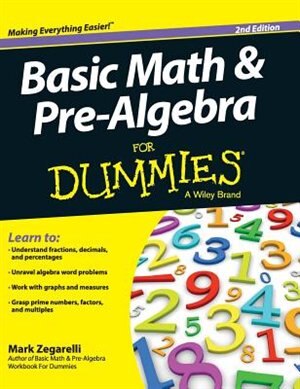 Couverture_Basic Math and Pre-Algebra For Dummies