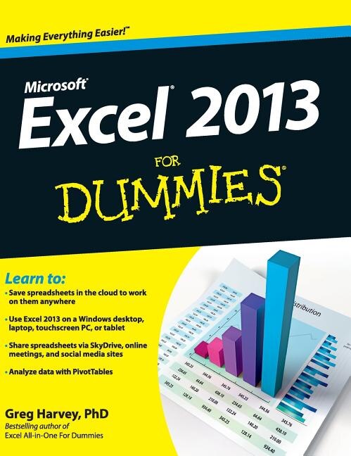 Front cover_Excel 2013 For Dummies