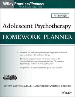 Couverture_Adolescent Psychotherapy Homework Planner