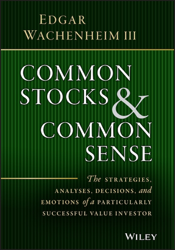 Front cover_Common Stocks and Common Sense