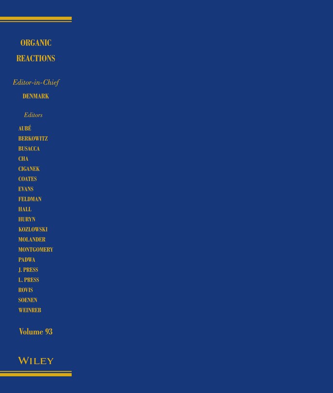 Couverture_Organic Reactions, Volume 93
