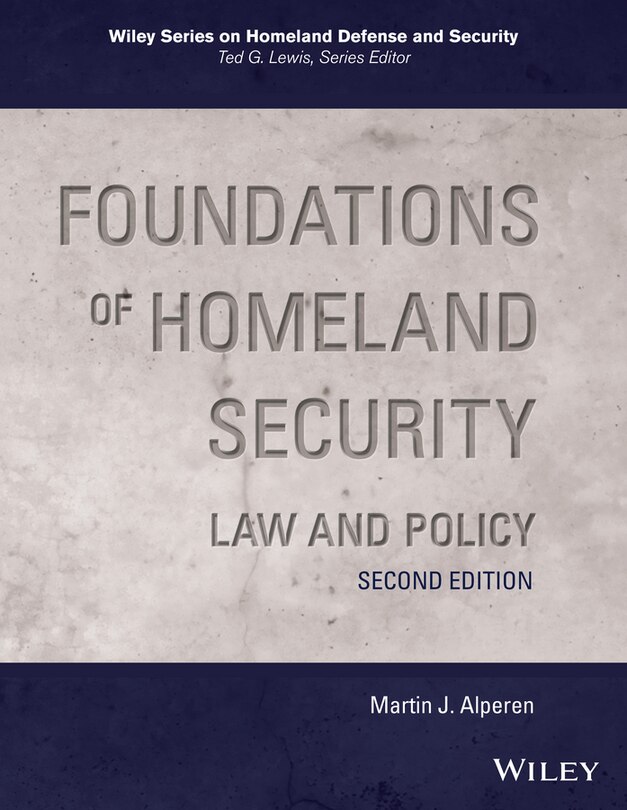 Front cover_Foundations of Homeland Security
